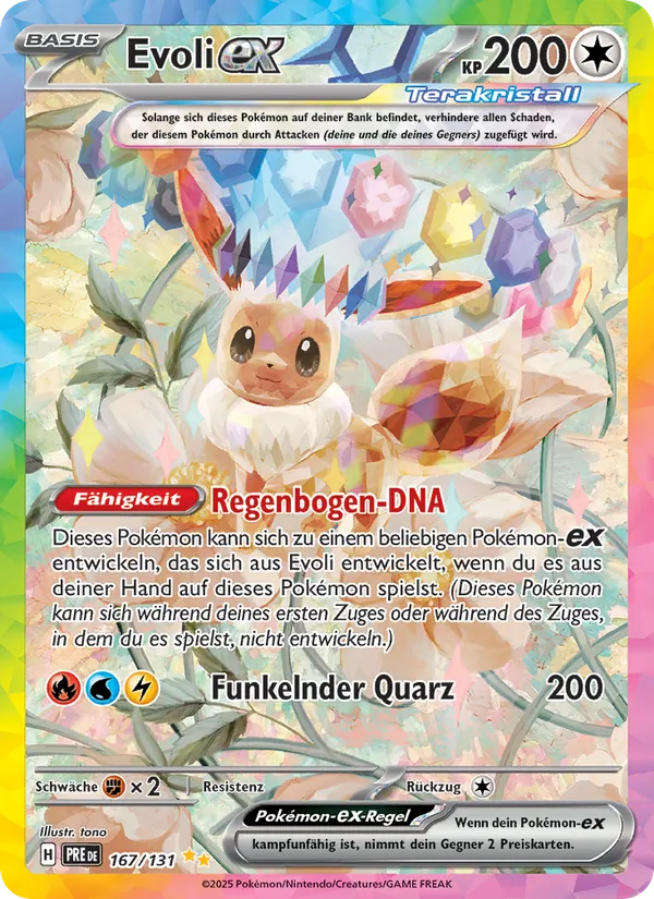 Evoli-ex, Prismatische Entwicklungen No. 167