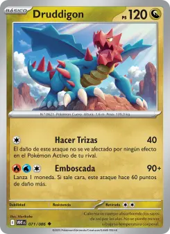 Druddigon, Llama Blanca Nº 071 Normal