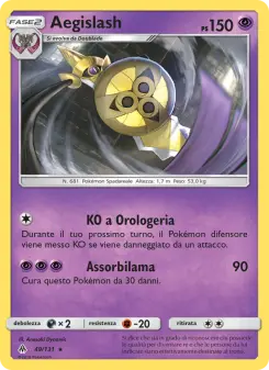 Aegislash, Apocalisse Di Luce Nº 49 Normal