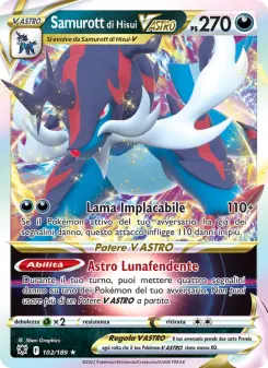 Samurott di Hisui V ASTRO, Lucentezza Siderale No. 102 Holo