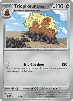 Triopikeur d'Alola, Étincelles Déferlantes Nº 123 Normal