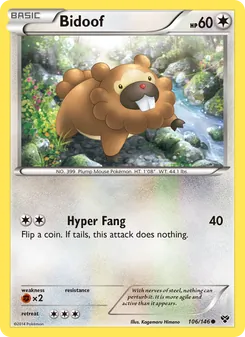 Bidoof, XY No. 106 Normal