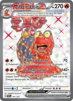 Magcargo ex, Mascarada Crepuscular No. 191 Holo