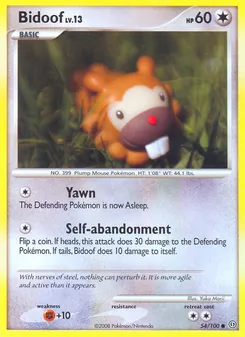 Bidoof, Stormfront No. 54 Normal