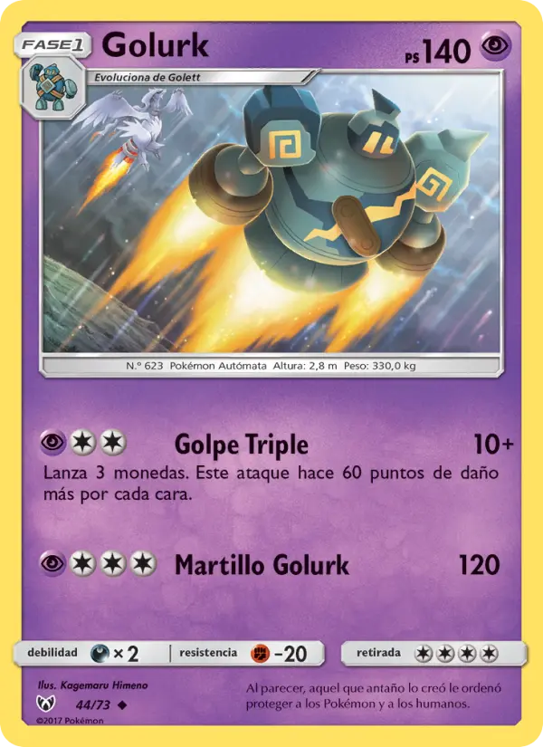 Golurk, Leyendas Luminosas Nº 44