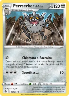 Perrserker di Galar, Colpo Fusione Nº 181 Normal