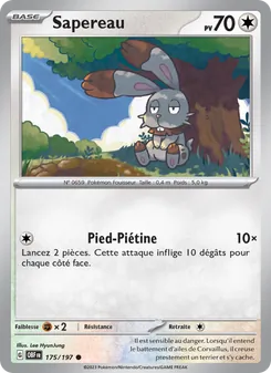 Sapereau, Flammes Obsidiennes Nº 175 Normal