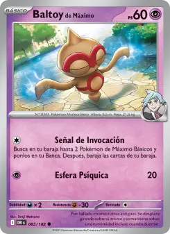 Baltoy de Máximo, Rivales Predestinados No. 083 Normal