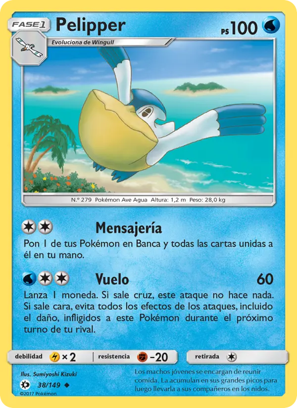 Pelipper, Sol y Luna Nº 38
