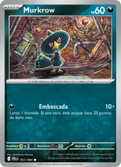 Murkrow, Fuegos Fantasmales Nº 057 Normal