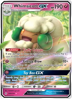 Whimsicott GX, Unbroken Bonds Nº 140 Normal