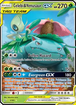 Celebi & Venusaur GX, Team Up No. 1