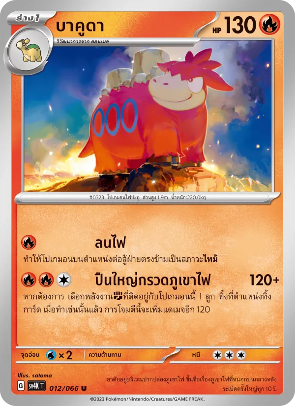 บาคูดา, เสียงคำรามจากอดีต No. 012