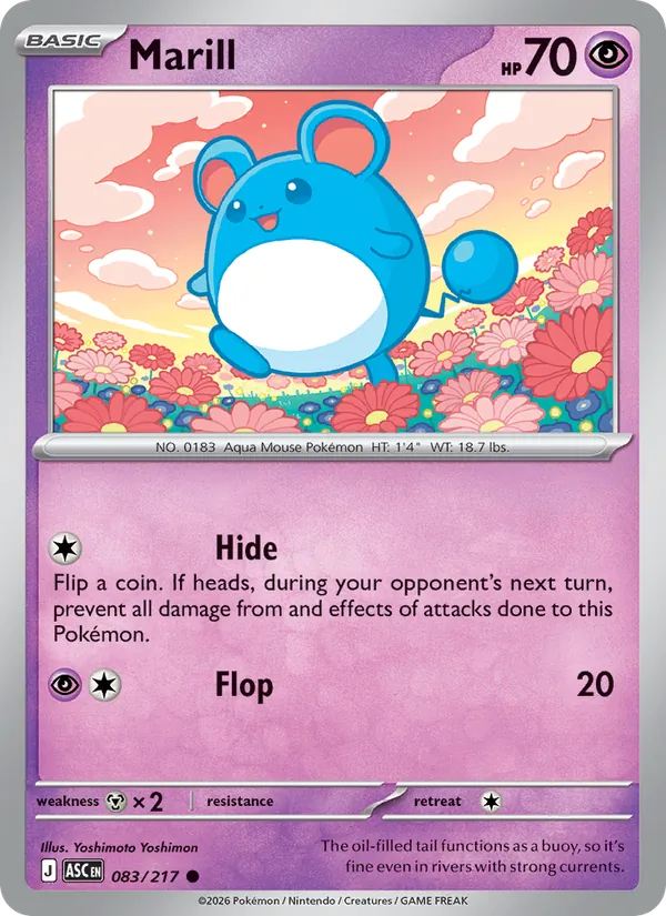 Marill, Ascended Heroes No. 083