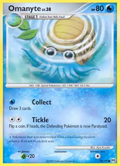 Omanyte, Arceus No. 70 Normal