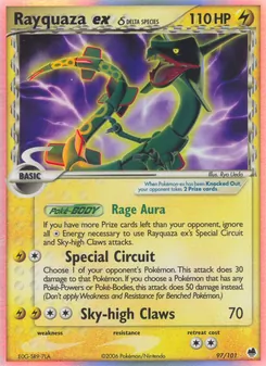 Rayquaza ex δ, Dragon Frontiers Nº 97 Holo