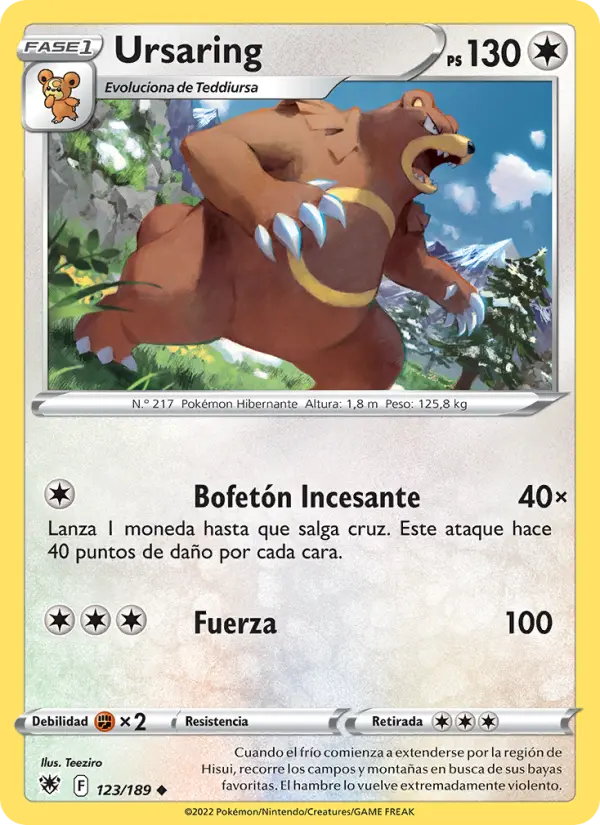Ursaring, Resplandor Astral No. 123
