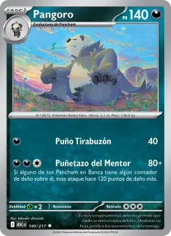 Pangoro, Héroes Ascendentes Nº 140 Normal