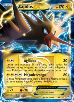 Zapdos-EX, Tormenta Plasma Nº 48 Normal