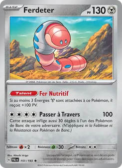 Ferdeter, Évolutions à Paldea Nº 151 Holo
