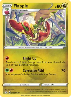 Flapple, SWSH Black Star Promos No. SWSH189 Normal