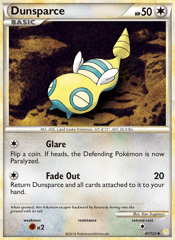 Dunsparce, HeartGold SoulSilver No. 41