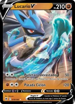 Lucario V, Resplandor Astral Nº 078 Holo