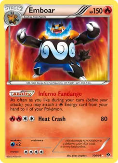 Emboar, Next Destinies No. 100 Normal