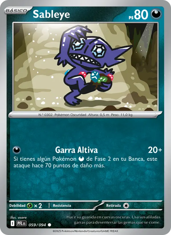Sableye, Fuegos Fantasmales No. 059