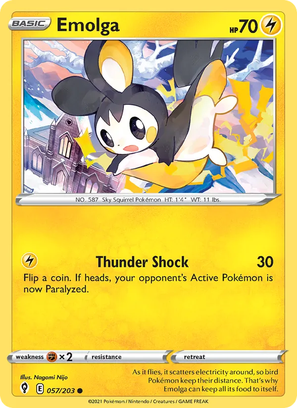 Emolga, Evolving Skies Nº 57