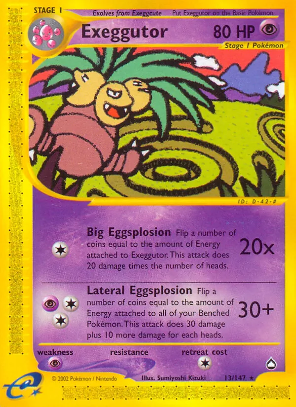 Exeggutor, Aquapolis Nº 13