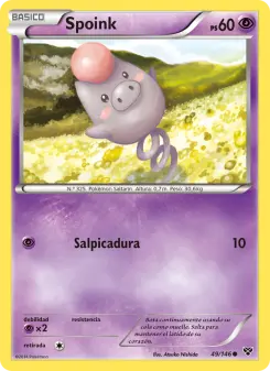 Spoink, XY No. 49 Normal