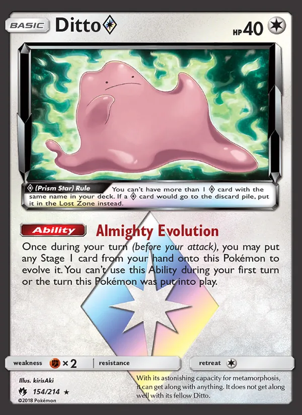 Ditto ◇, Lost Thunder No. 154