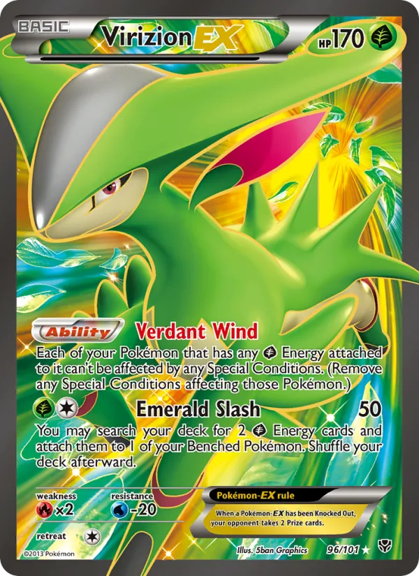 Virizion-EX, Plasma Blast Nº 96