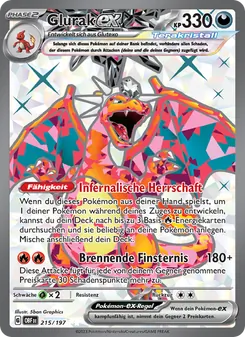 Glurak-ex, Obsidian Flammen No. 215 Holo