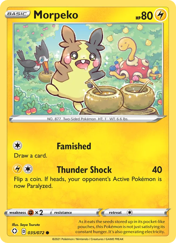 Morpeko, Shining Fates No. 35