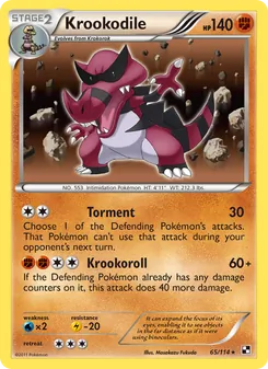 Krookodile, Black & White Nº 65 Normal