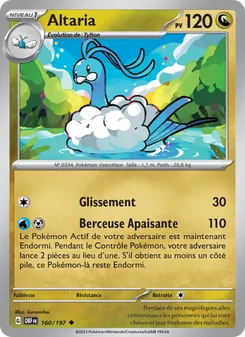 Altaria, Flammes Obsidiennes Nº 160 Normal