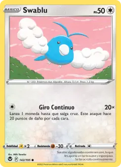 Swablu, Tempestad Plateada Nº 142 Normal