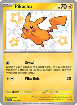 Pikachu, Paldean Fates No. 131 Holo