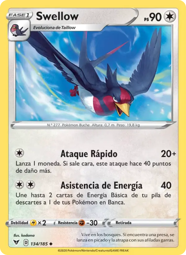 Swellow, Voltaje Vívido No. 134