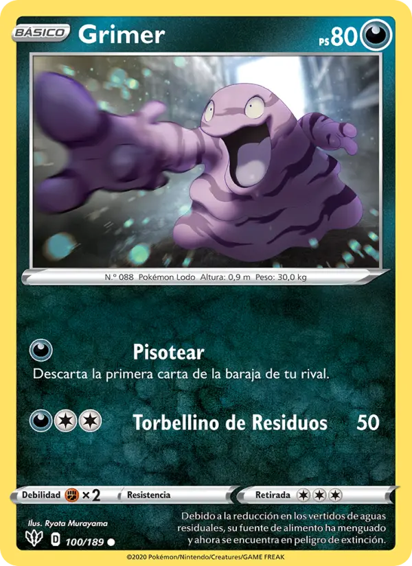 Grimer, Oscuridad Incandescente Nº 100