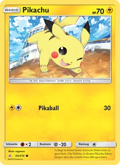 Pikachu, Kräfte im Einklang No. 54 Normal