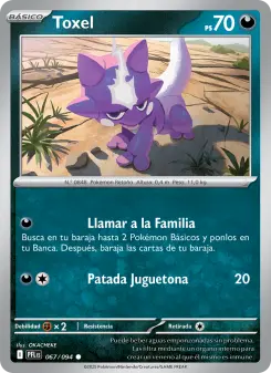 Toxel, Fuegos Fantasmales No. 067 Normal