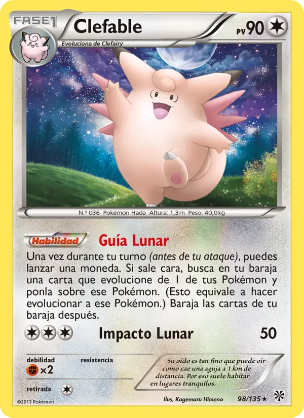 Clefable, Tormenta Plasma Nº 98