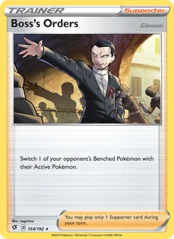 Boss's Orders (Giovanni), Rebel Clash Nº 154 Holo