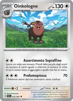 Oinkologne, Destino di Paldea No. 072 Normal