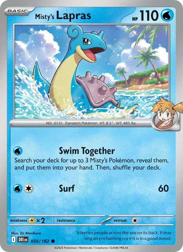 Misty's Lapras, Destined Rivals No. 050