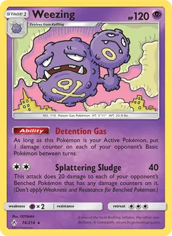Weezing, Unbroken Bonds Nº 74 Normal