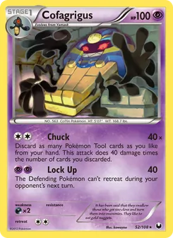 Cofagrigus, Dark Explorers No. 52 Normal